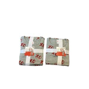 NWT! Target XO print HIS & HERS XO PRINTED LOVE matching family pajama (top&bott